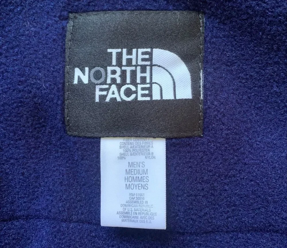 THE NORTH FACE POLARTEC RETRO black blue Fleece VEST Men's sz M